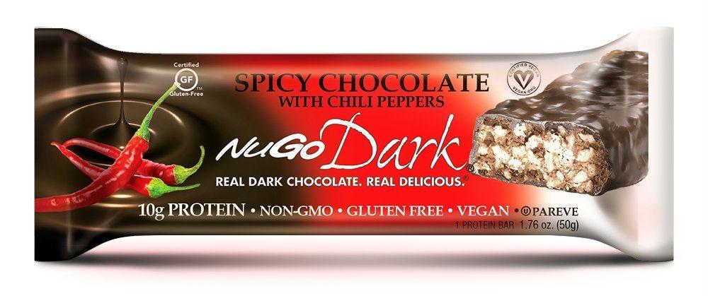 Nugo: Dark Spicy Chocolate With Chili Peppers Bar, 1.76 Oz