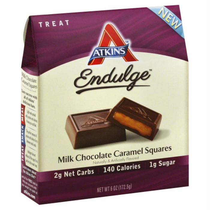 Atkins Nutritional: Milk Chocolate Caramel Squares, 6 Oz