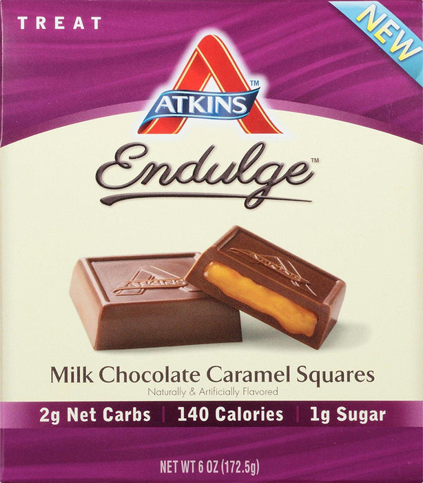 Atkins Nutritional: Milk Chocolate Caramel Squares, 6 Oz