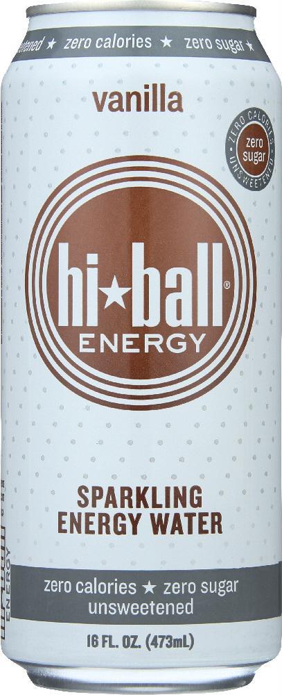 Hi Ball Energy: Sparkling Energy Water Vanilla, 16 Oz