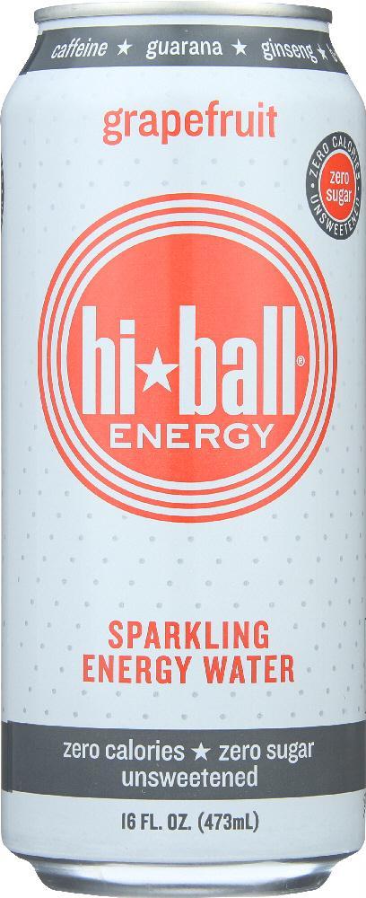 Hi Ball Energy: Grapefruit Sparkling Energy Water, 16 Oz