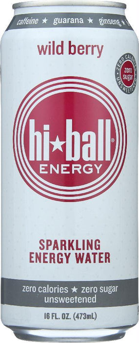 Hi Ball Energy Wild Berry Sparkling Energy Water, 16 Oz