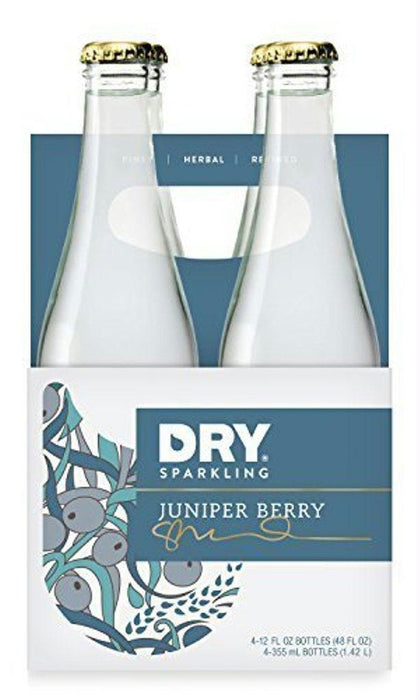 Dry Soda: Juniper Berry Soda 4 Count (12 Oz Each), 48 Oz