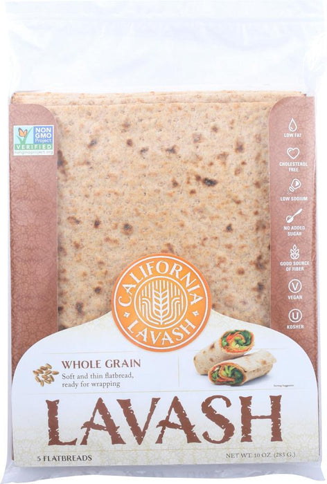 California Lavash: Whole Grain Lavash, 10 Oz