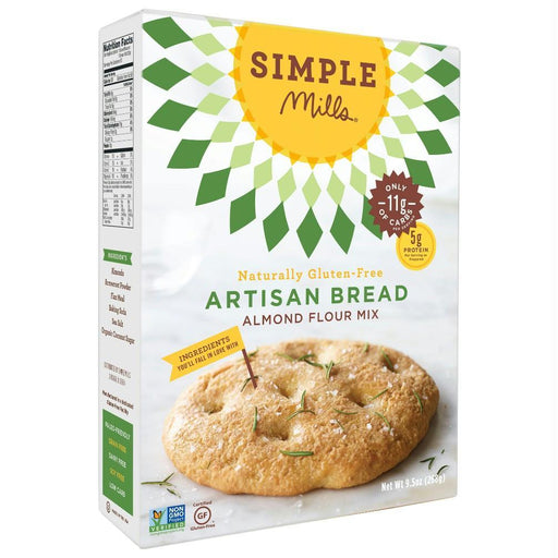 Simple Mills: Gluten Free Artisan Bread Almond Flour Mix, 9.5 Oz