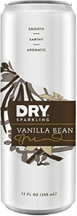 Dry: Soda Dry Sparkling Vanilla Bean Can 4 Pack, 48 Oz