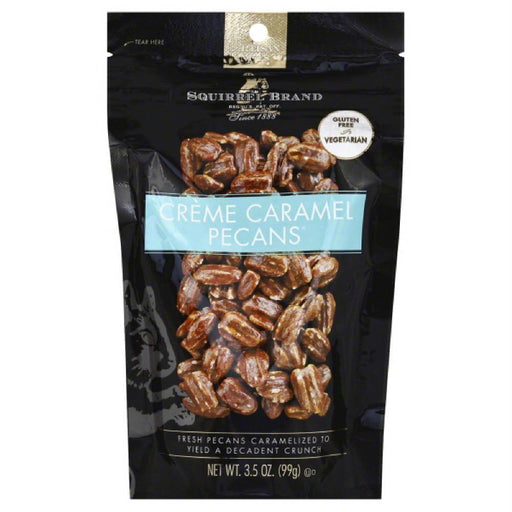 Squirrel Brand: Creme Caramel Pecans Nut, 3.5 Oz