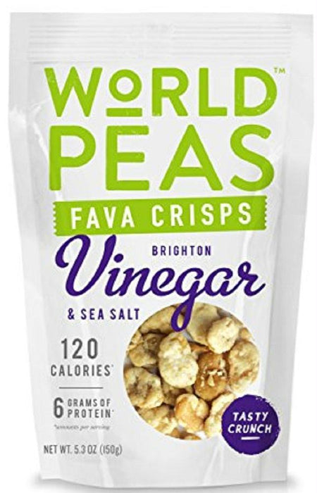 World Peas: Vinegar And Sea Salt Fava Crisps, 5.3 Oz