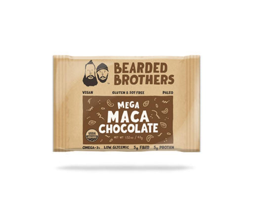 Bearded Brothers: Energy Bar Mega Maca Chocolate, 2 Oz