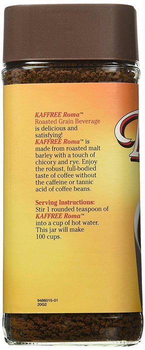 Kaffree Roma: Instant Roasted Grain Beverage, 7 Oz