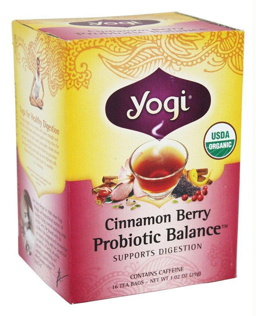 Yogi Teas: Cinnamon Berry Probiotic Balance 16 Bags, 1.02 Oz