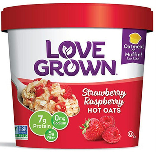 Love Grown: Hot Oats Foods Strawberry Raspberry, 2.22 Oz