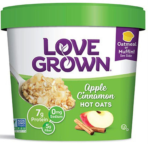 Love Grown Foods: Hot Oats Apple Cinnamon, 2.22 Oz