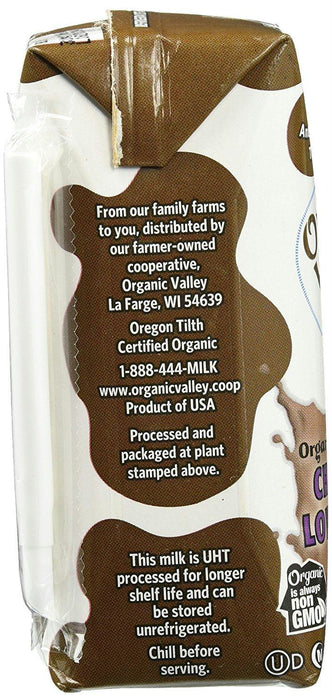 Organic Valley: 1% Milk Single Serve Chocolate, 6.75 Oz