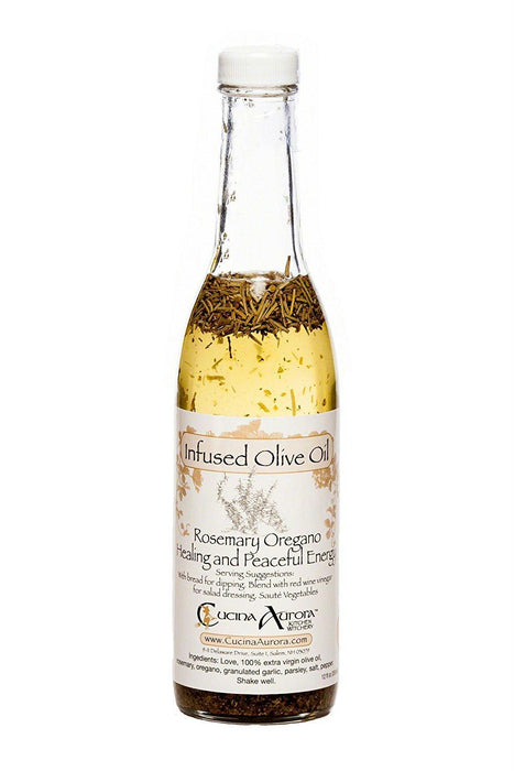 Cucina Aurora Corp: Rosemary Oregano Infused Olive Oil, 12 Oz