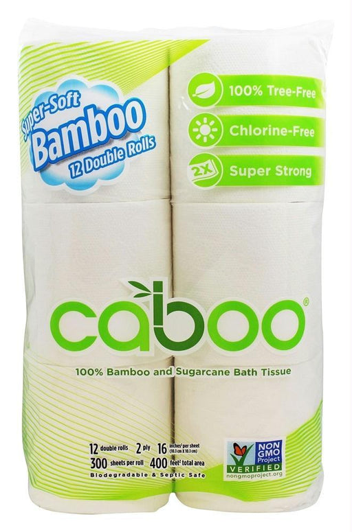 Caboo: 2-ply Bathroom Tissue 300 Sheets, 12 Rolls