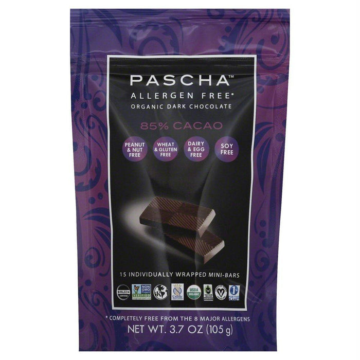 Pascha: Mini Chocolate Bars 85% Cacao, 3.7 Oz