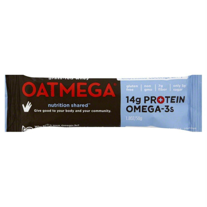 Oatmega: Chocolate Coconut Crisp Bar, 50 Gm