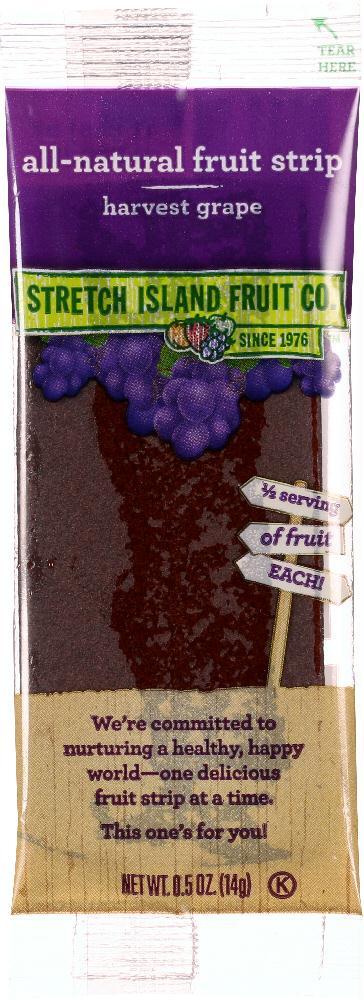 Stretch Island: All Natural Fruit Strip Harvest Grape, 0.5 Oz