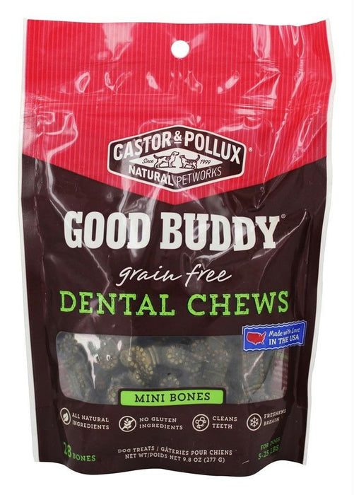 Castor & Pollux: Good Buddy Grain Free Dental Chews Mini Bones 9.8 Oz