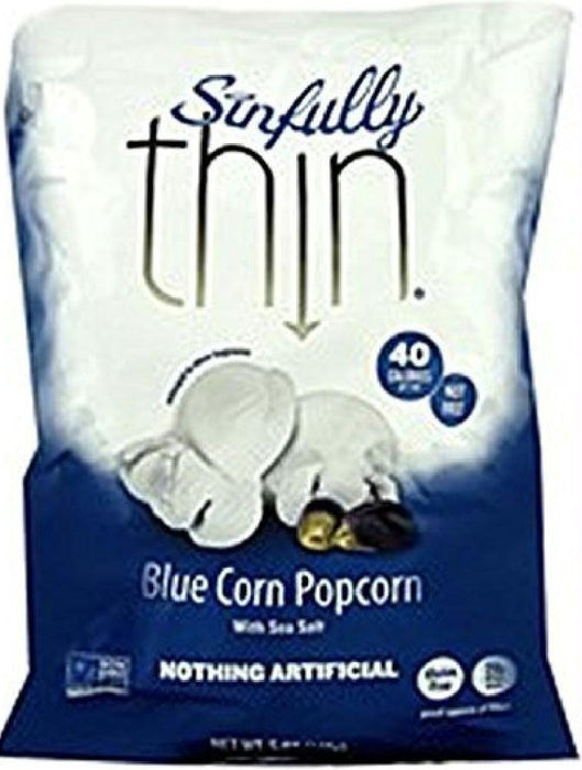 Sinfully: Thin Blue Corn Popcorn With Sea Salt, 5 Oz