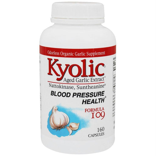 Kyolic Aged Garlic Extract: Formula 109 Blood Pressure Health, 160 Cp