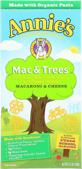 Annies Homegrown: Macaroni & Cheese Mac & Trees, 5.5 Oz