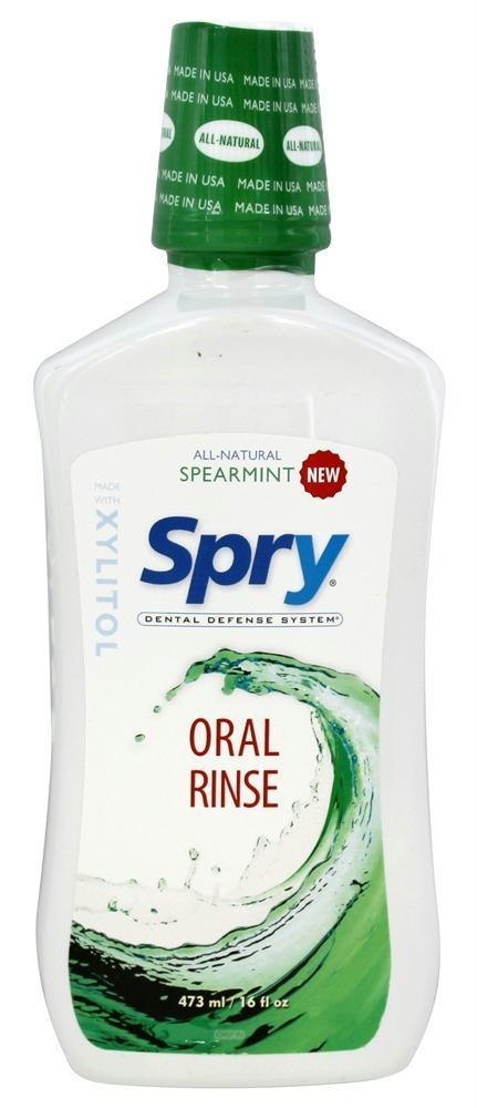 Spry: Oral Rinse Spearmint, 16 Oz