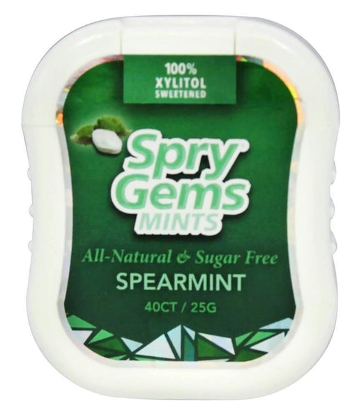 Spry: Gems Mints Spearmint, 40 Pc