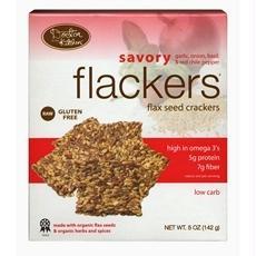 Doctor In The Kitchen: Flackers Flax Seed Crackers Savory Garlic-onion-basil And Red Chile Pepper, 5 Oz