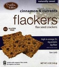 Doctor In The Kitchen: Flackers Flax Seed Crackers Cinnamon & Currants, 5 Oz