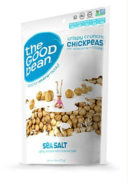 The Good Bean: Crispy Crunchy Chickpeas Sea Salt, 6 Oz