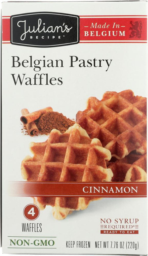 Julians Recipe: Cinnamon Natural Belgian Waffle, 7.6 Oz