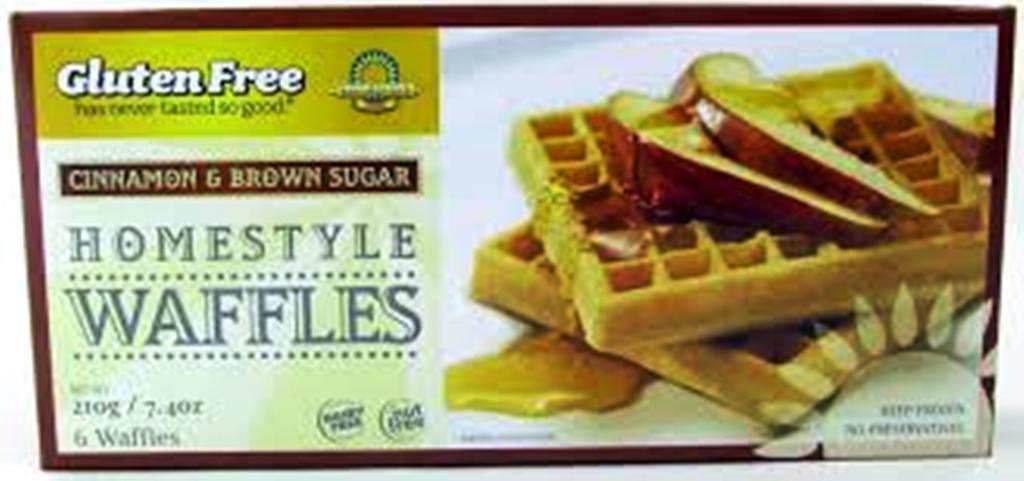 Kinnikinnick: Cinnamon And Brown Sugar Homestyle Waffles, 7 Oz