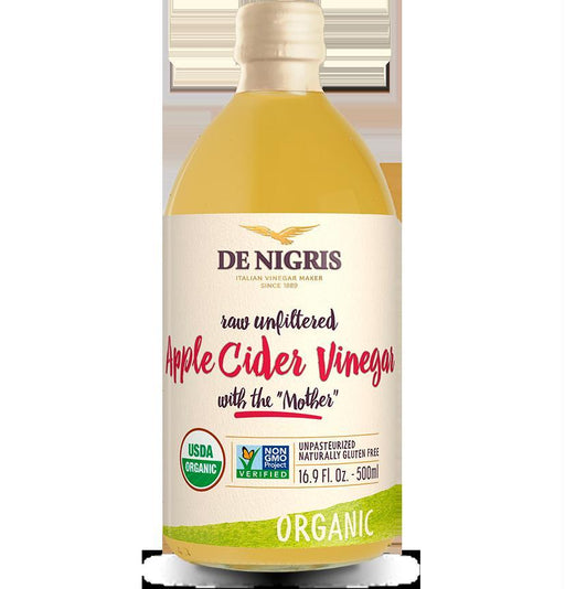 De Nigris: Organic Apple Cider Vinegar Raw Unfiltered, 16.9 Oz