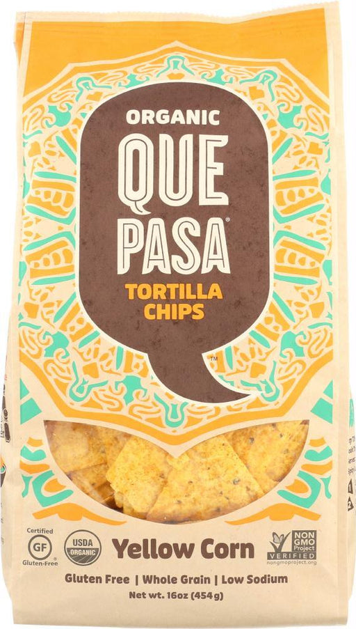 Que Pasa: Chip Tort Yllw Corn Org (16.000 Oz)