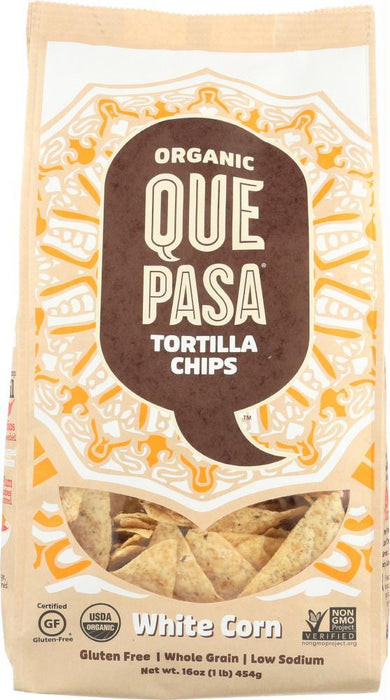 Que Pasa: Chip Tort White Corn Org (16.000 Oz)