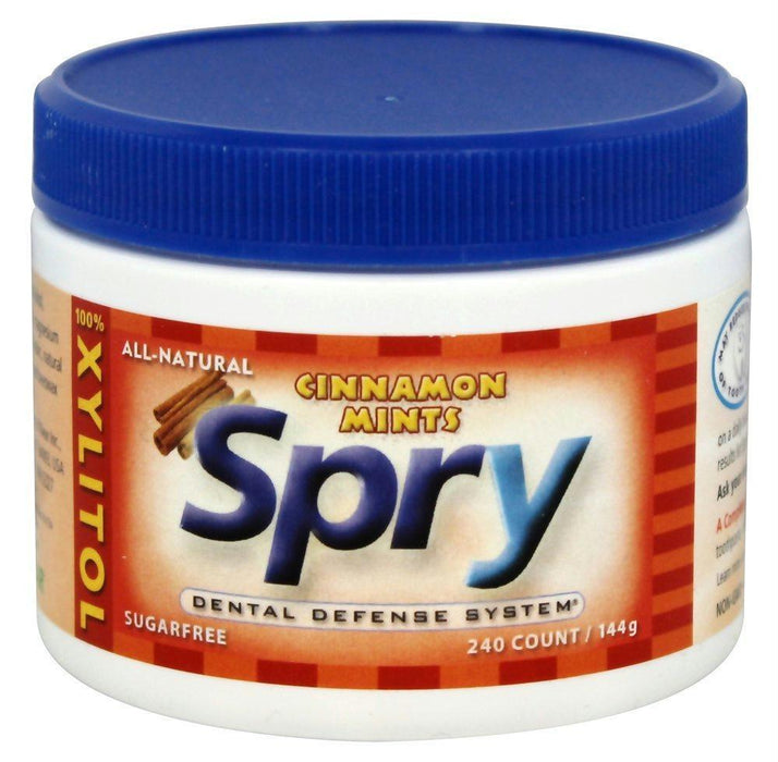 Spry: Cinnamon Mints 240 Pieces, 144 Grams