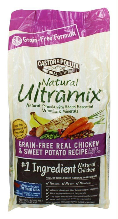 Castor & Pollux: Natural Ultramix Grain Free Adult Dog Food Chicken And Sweet Potato Recipe, 5.5 Lb