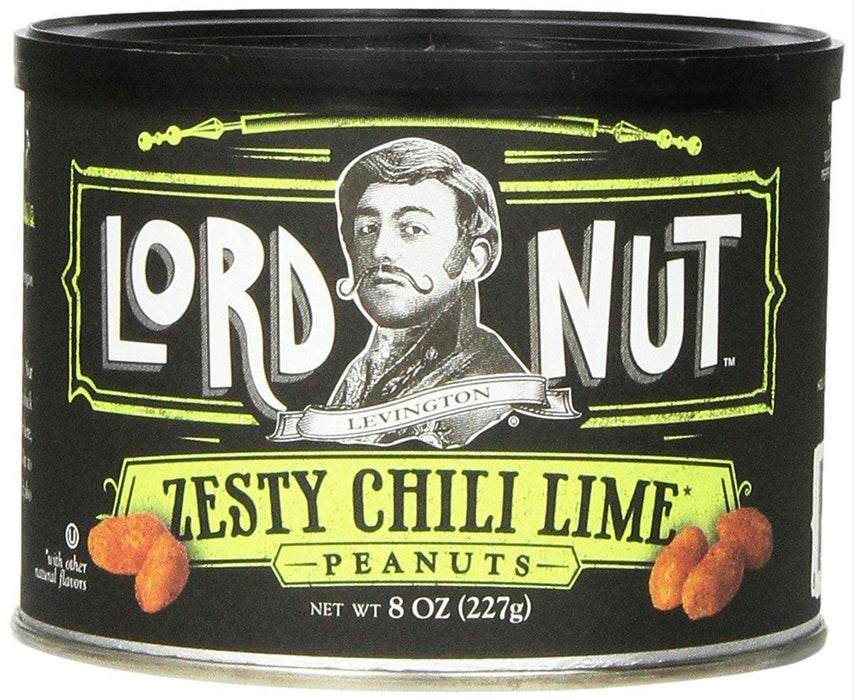 Lord Nut Levington: Peanuts Zesty Chili Lime, 8 Oz