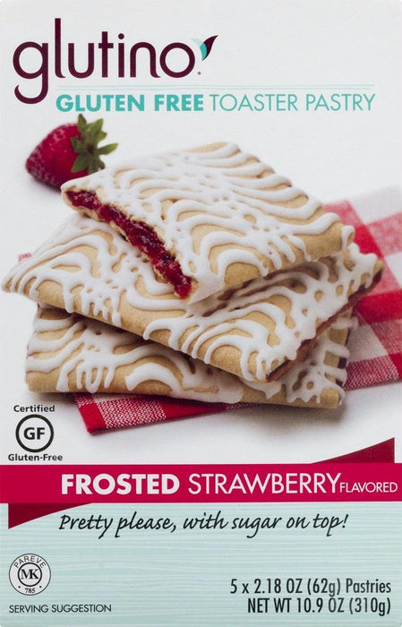 Glutino: Gluten Free Toaster Pastry Frosted Strawberry, 10.9 Oz