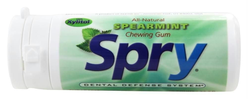 Spry: Chewing Gum Spearmint, 30 Pieces