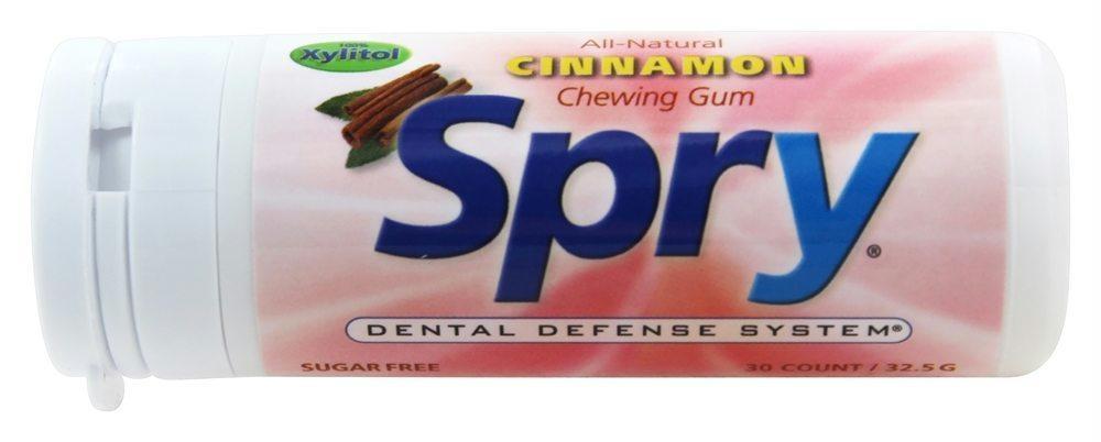 Spry: Chewing Gum Cinnamon, 30 Pieces