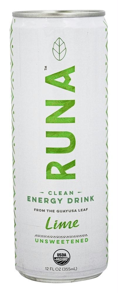 Runa: Lime Clean Energy Drink, 12 Oz