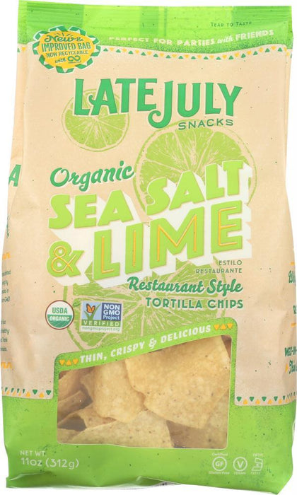 Late July: Chip Tortilla Seasalt & Lime, 11 Oz