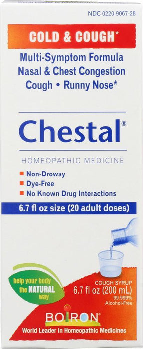 Boiron: Chestal Cold & Cough, 6.7 Oz