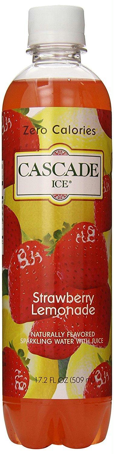 Cascade Ice: Sparkling Water Strawberry Lemonade, 17.2 Oz