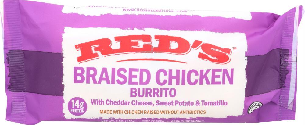 Reds: Braised Chicken W- Sweet Potato & Quinoa Burrito, 5 Oz