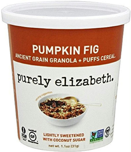 Purely Elizabeth: Ancient Grain Puffs Cereal Pumpkin Fig, 1.1 Oz