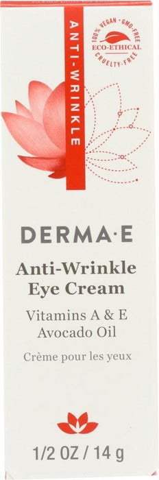 Derma E: Anti-wrinkle Eye Cream Vitamin A, .5 Oz